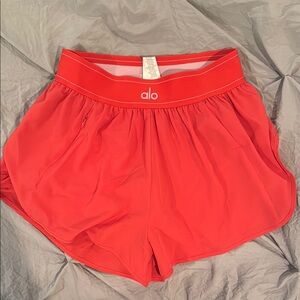 ALO Yoga Match Point Short Red Hot Summer